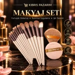 Makyaj Fırça Seti – Çoklu Fırça ve Makyaj Süngeri Seti