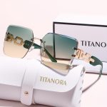 Titanora Yeşil Camlı Gold Detaylı Güneş Gözlüğü