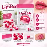 MAGIC CASA Capsule Lipstick – 18’li Renkli Kapsül Ruj Seti | 1,4 g x 18 Adet